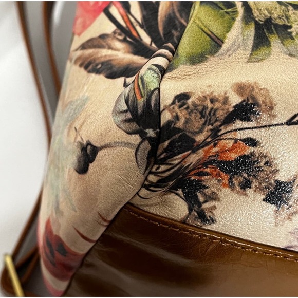 HOBO Floral Print sheila Bag with Brown Accents - Picture 8 of 10